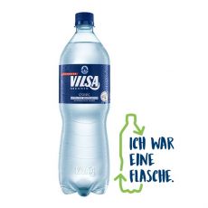 VILSA Mineralwasser classic rPEt mit Icon Ich war eine Flasche