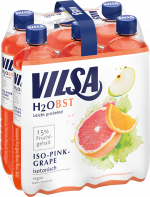 Sixpack VILSA H2Obst Iso-Pink-Grape PET 0,75l
