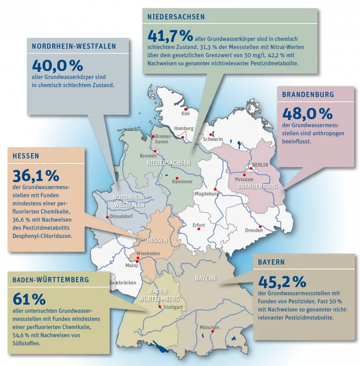 Grafik Der Zustand von Grund und Leitungswasser Übersichtskarte 20.03.2018