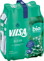 Sixpack mit VILSA Mineralwasser medium rPET 0,75l