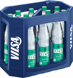 Kasten mit VILSA Mineralwasser medium Glas 0,75l